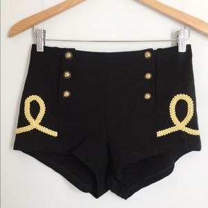 Nasty gal band camp shorts Xs new with tags!